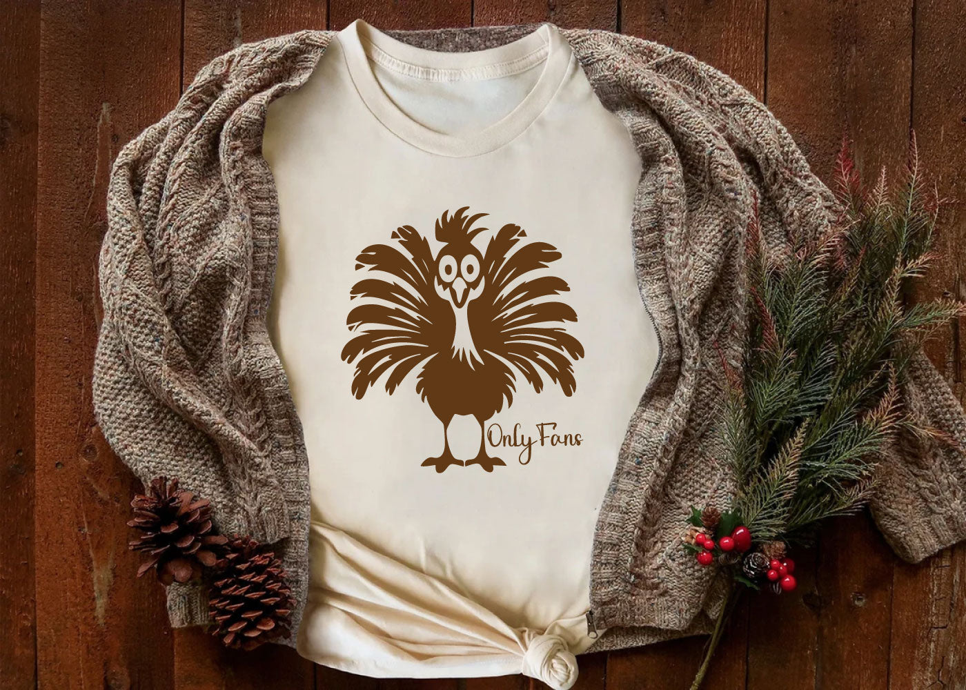 Only Fans Turkey Crew Neck T-Shirt